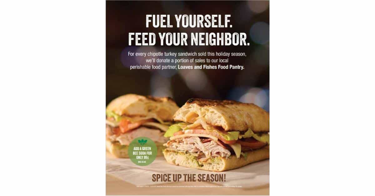 Fuel yourself. Feed Your neighbor. Alltown Fresh sandwich fundraiser